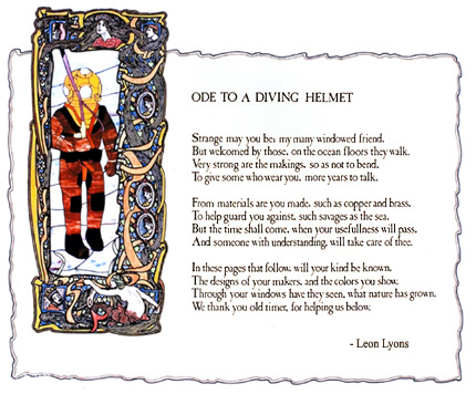 Ode to a Diving Helmet by Leon Lyons - click for printable view